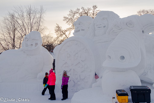 St Paul Winter Carnival snow sculptures_Staats