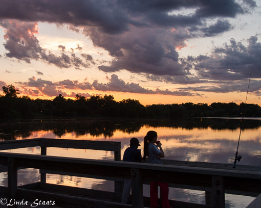 Fishing at sunset Como Lake_Staats